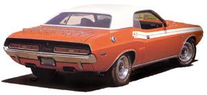 1971 Dodge Challenger R/T Upper Body Tape Stripe KIT MOPAR 