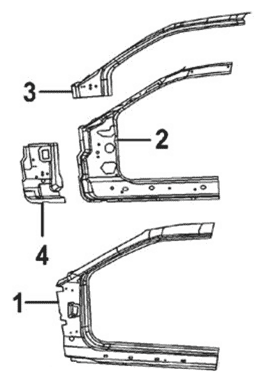 Genuine Mopar Rear Bumper Taillight Surround For 2008-2014 Dodge Challenger – OEM 68039502AA