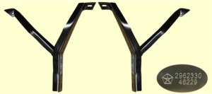 CHALLENGER FRONT BUMPER BRACKETS