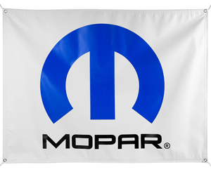 Mopar Flag Banner 3x5 ft Fiat Chrysler Automobiles Motor Parts Wall Garage 
