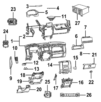 Dodge Truck Interior Parts Mopar Parts Jim S Auto Parts