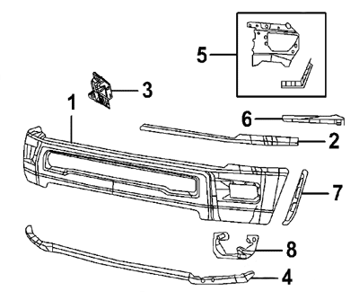 2012 dodge ram 2500 stock front bumper