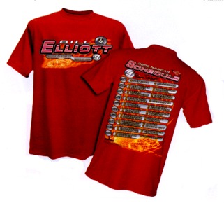 BILL ELLIOTT #9 SCHEDULE TEE