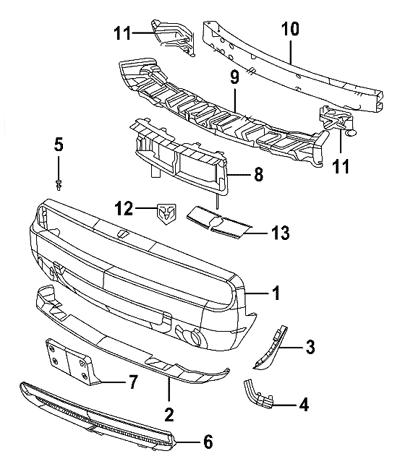 2009 challenger front bumper removal