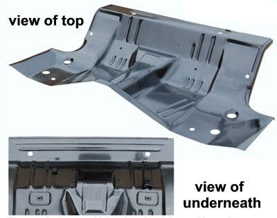 1 PIECE UNDER REAR SEAT FLOOR PAN